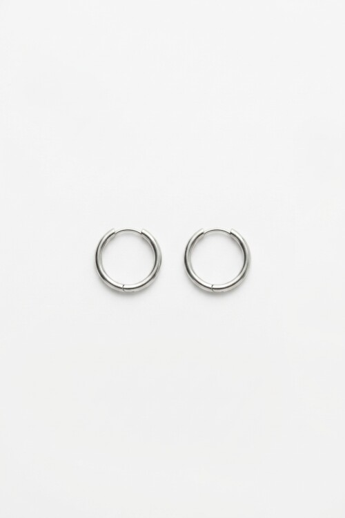 Aros acero small plateado