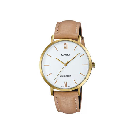 Reloj CASIO LTPVT01GL-7BUDF en Cuero Beige Esfera 34mm 0