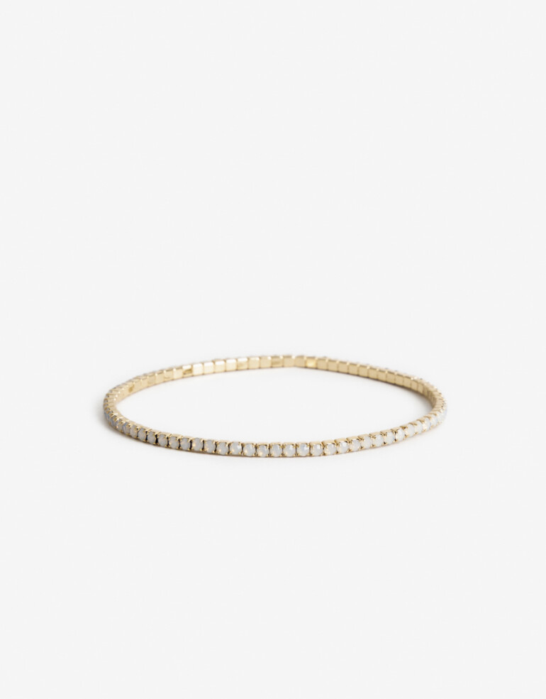 Pulseras Elásticas Strass Pulsera Elástica Strass Color - Dorado