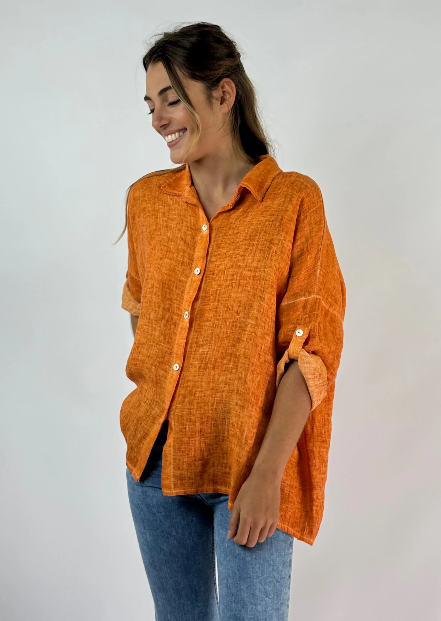 CAMISA NOCTARA naranja s/m