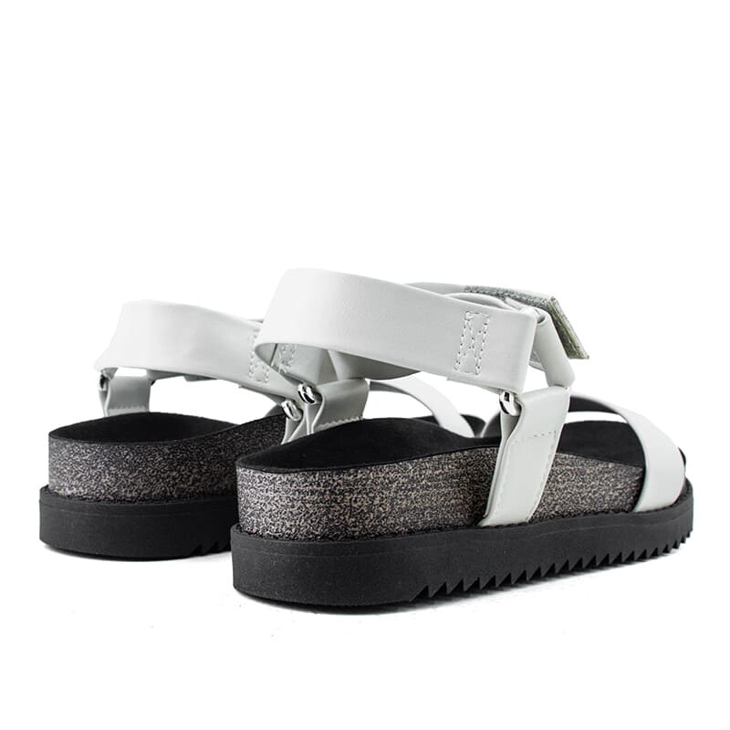 Sandalias Moleca de Mujer - 5500.101-9569 Blanco-negro