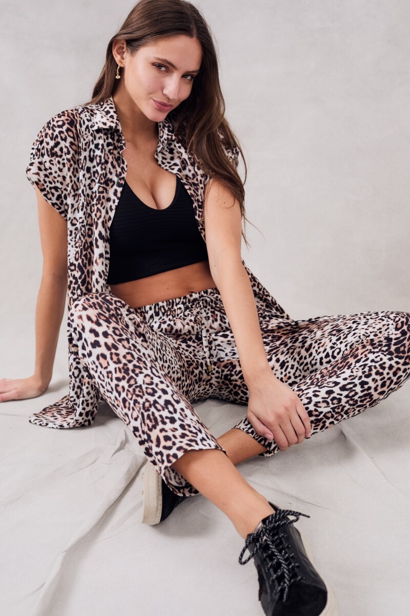 Pantalon Animal Print Multi