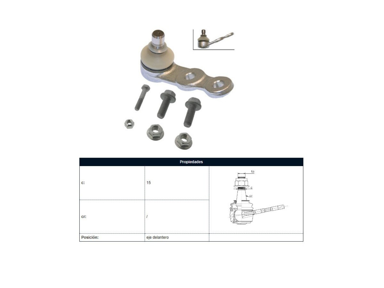 Rotula Chev Corsa Combo/Corsa 95-13 Der/Izq 