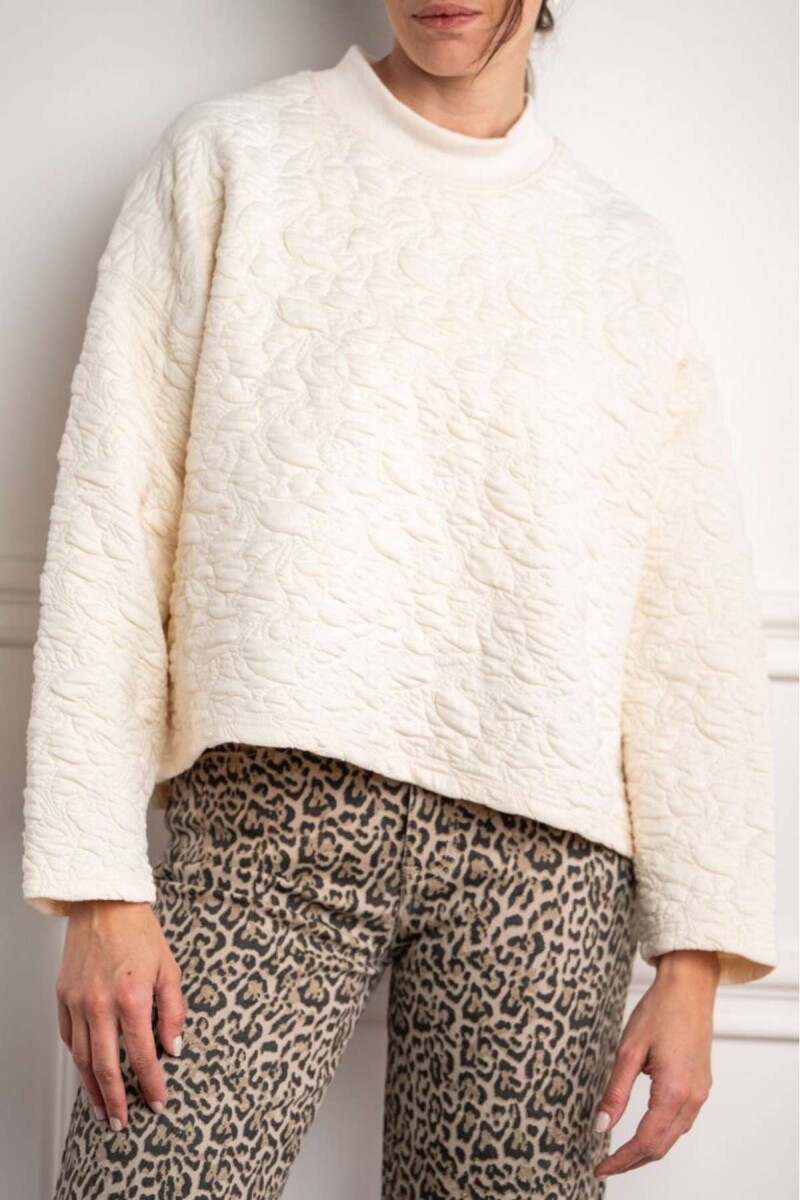 Sweater Texturado - Nácar 