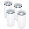 Set x4 Potes herméticos 350ml TRANSPARENTE