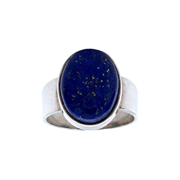 Anillo Oval-Plata 925-Piedra Lapislázuli-AN4481 conpiedra
