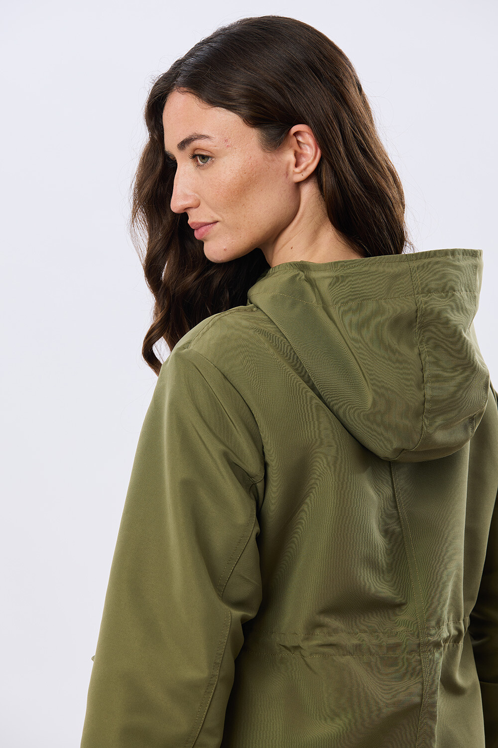 CAMPERA CON CAPUCHA Verde