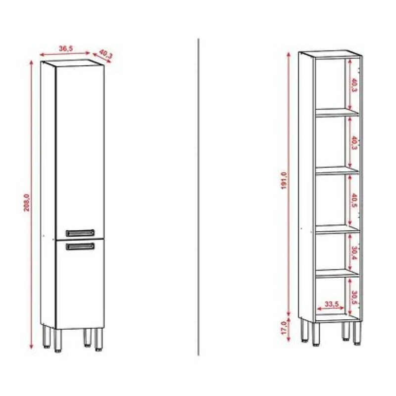 Estantería Ametista 2 Puertas Nogueira Off White Kits Paraná Estantería Ametista 2 Puertas Nogueira Off White Kits Paraná