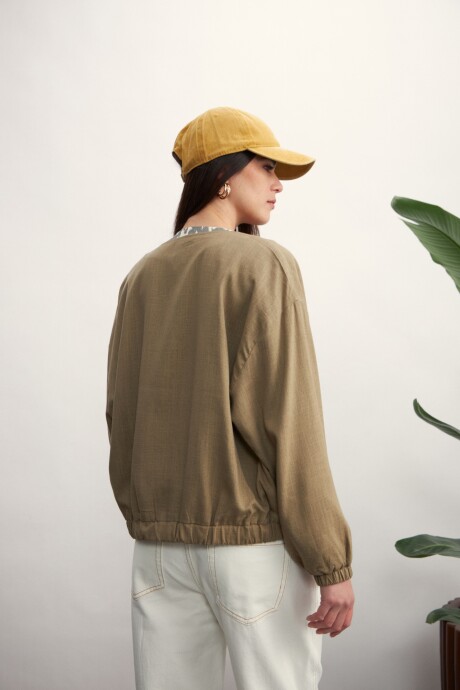 Chaqueta Bomber Tostado