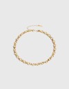 Collares Cortos Metal Collar Corto Cadena Metal - Dorado Oro Amarillo