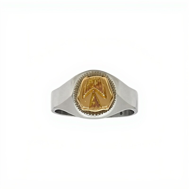 Anillo Profesión Asistente Social -Plata y Oro-Sin Piedra-AP5018 sinpiedra