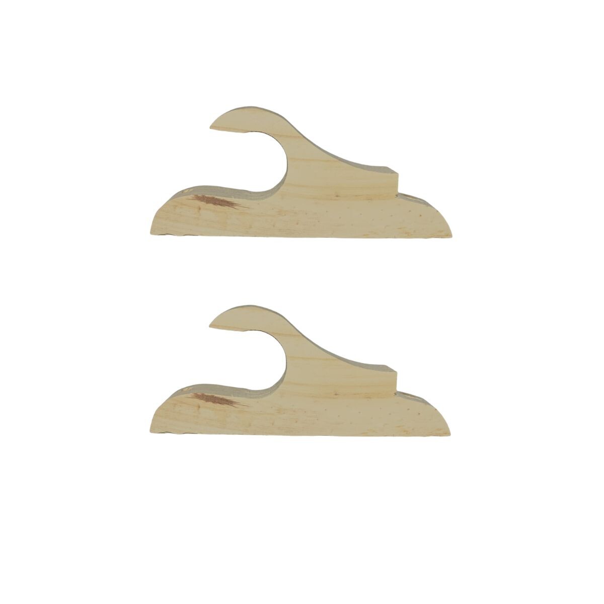 Soporte Madera P/ Cortina Ploma Abierto 23mm 