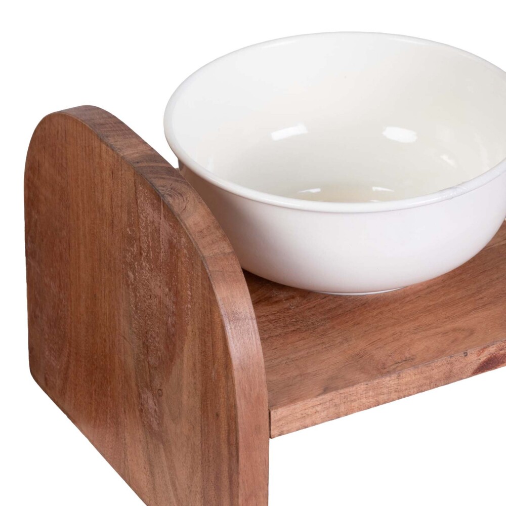 COMEDERO MASCOTAS MADERA NATURAL-BEIGE ANK-20