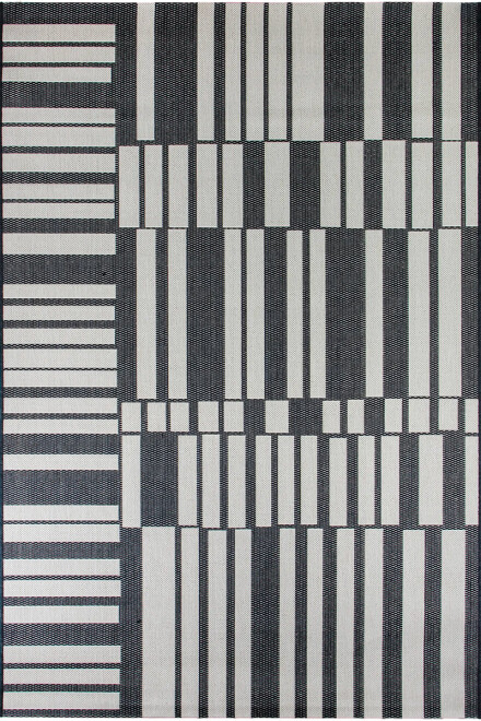 LINEO ALFOMBRA LINEO LIN/B162/9H08/ 160X230 BLACK/WOOL