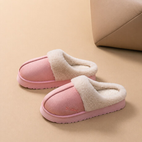 Set Invierno Pantuflas Gamuza Corderito + Calienta Cama 1Pza Rosa