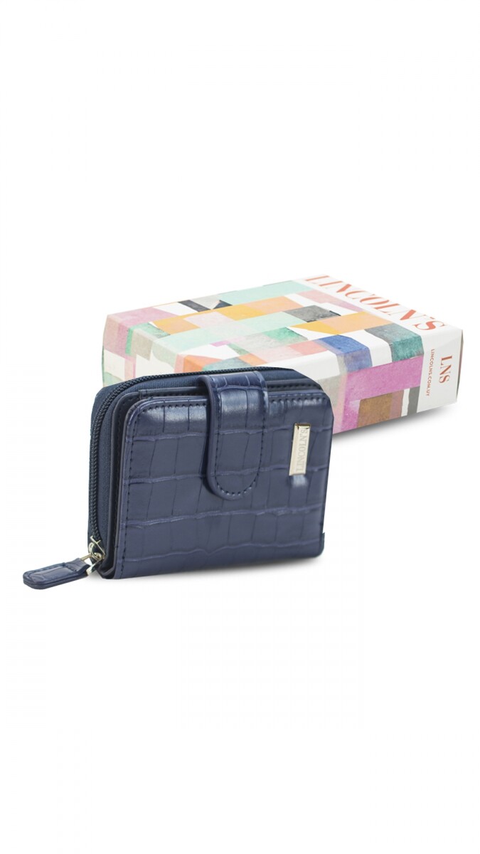 BILLETERA PALOMA - AZUL 