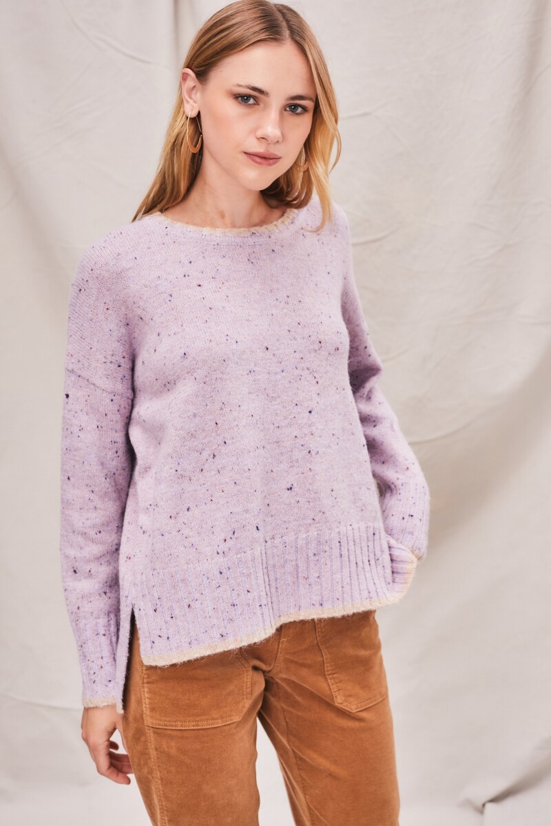 Sweater Bouttonne - Lila 