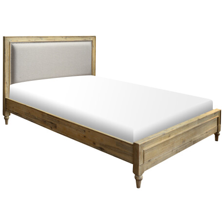 CAMA QUEEN MADERA-ACACIA NATURAL-BEIGE FELICIANA