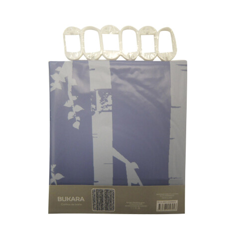 Cortina Baño Bukara con Argollas 180 x 180 cm 1320-1