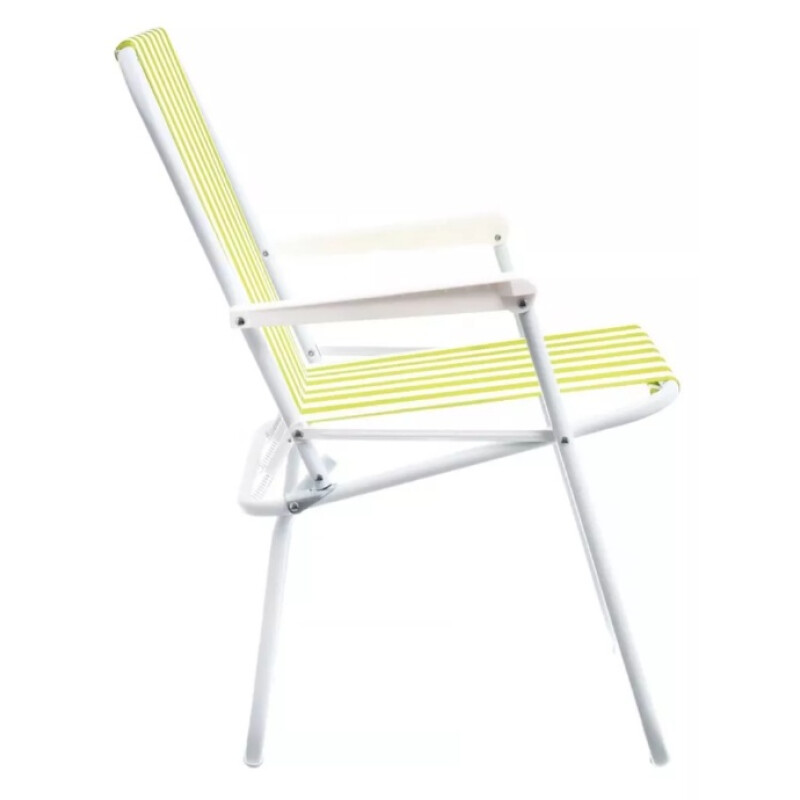 Silla De Playa Plegable Tubo De Hierro Verde
