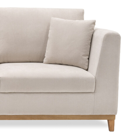 Sofá Belfast - Tela Microfibra - 2 cuerpos 2203 (Beige)