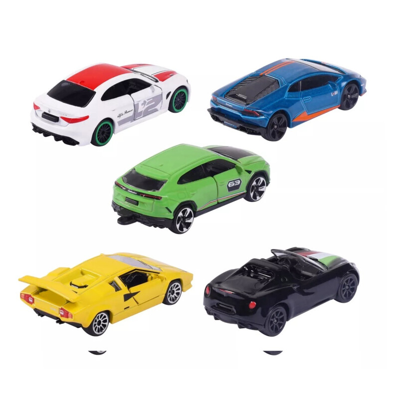 Majorette - Dream Cars Italy - Pack X 5 Autos De 7,5 Cm Majorette - Dream Cars Italy - Pack X 5 Autos De 7,5 Cm