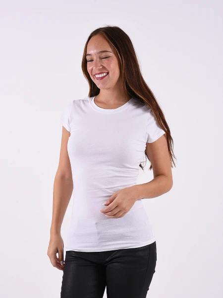 REMERA BASICA BLANCO