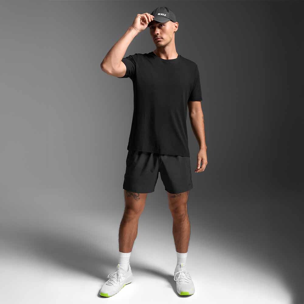 Polo Training Motion Cotton Flex Tee Hombre Black/black