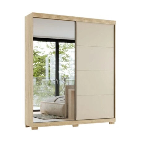 Ropero Sierra 2 Pueras Corredizas Con Espejo Mdf Ropero Sierra 2 Pueras Corredizas Con Espejo Mdf