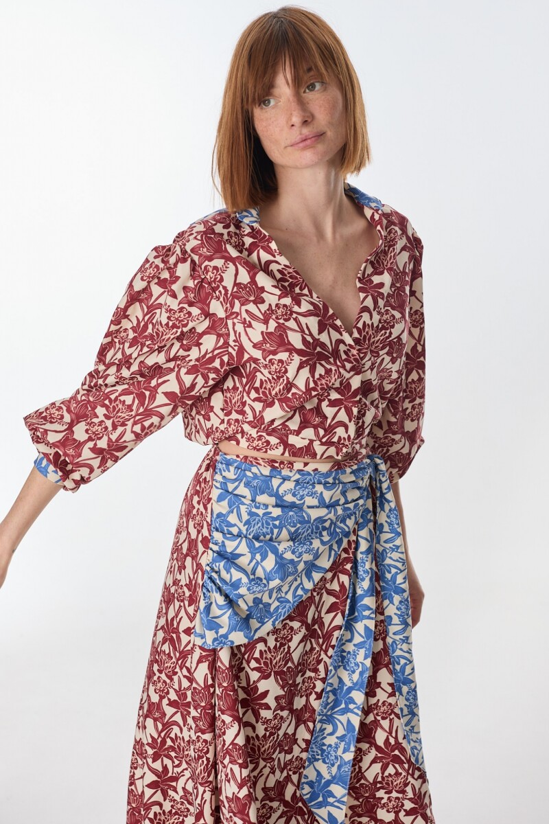 Camisa Print Estampa Flores
