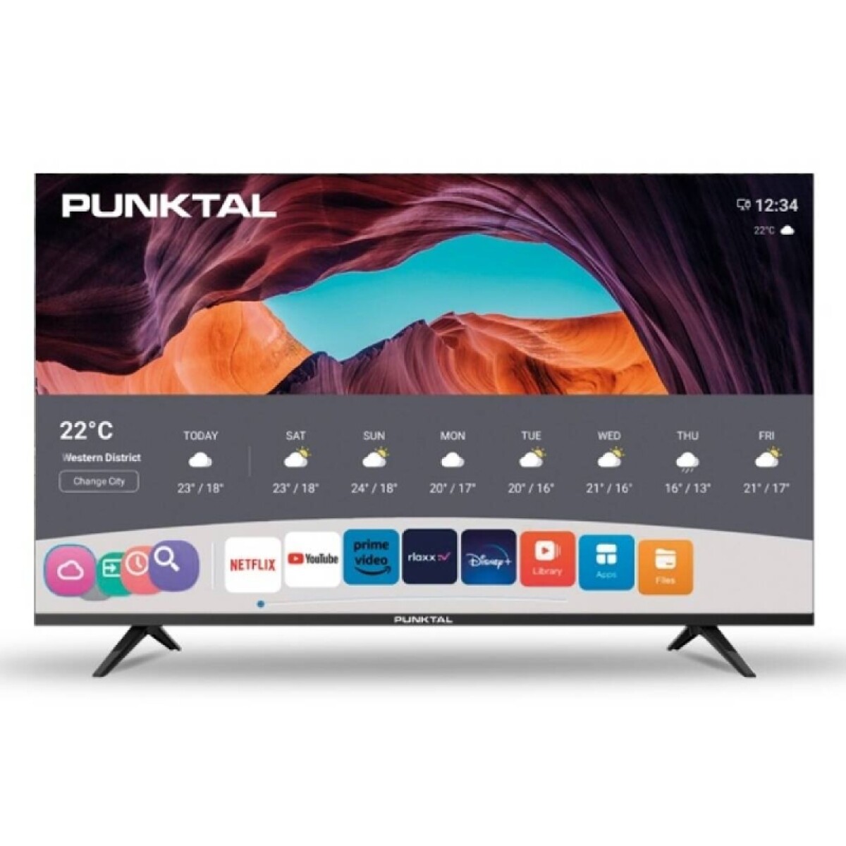 PANTALLA LED 40" SMART HD - WOS – WIFI – SINTONIZADOR - NETFLIX - Y/TUBE - negro 