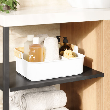 CONTENEDOR APILABLE BLANCO PLÁSTICO RECICLADO BELLWOOD BIN L