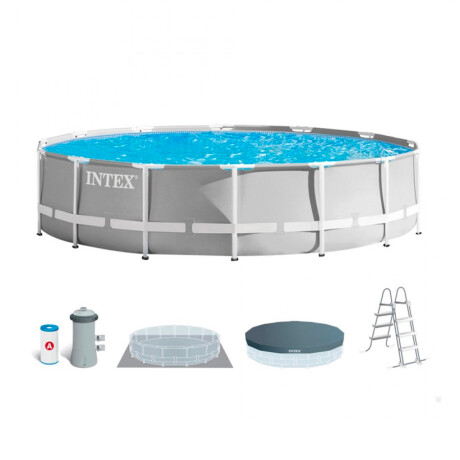 Piscina Intex Prisma Frame 457 x 122 cm Gris