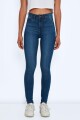 Jeans CALLIE. Tiro alto, skinny fit Medium Blue Denim