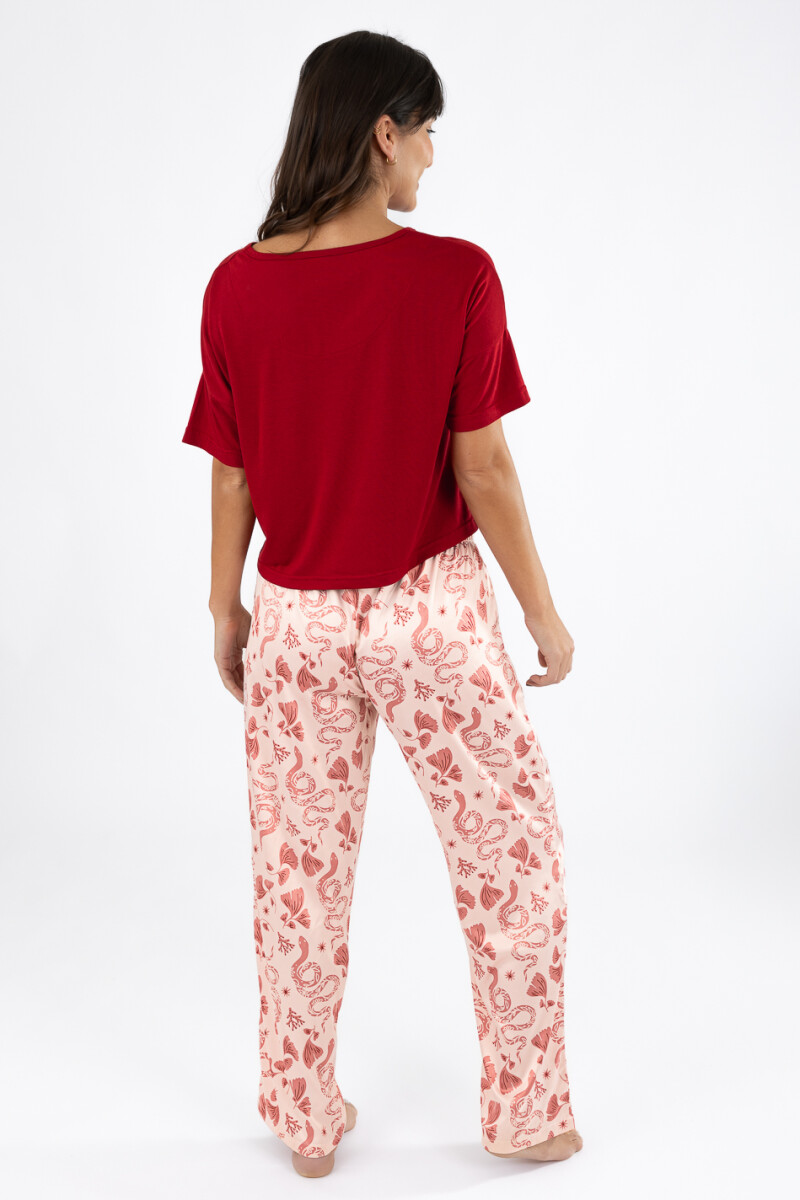 Pijama snake pant Fucsia