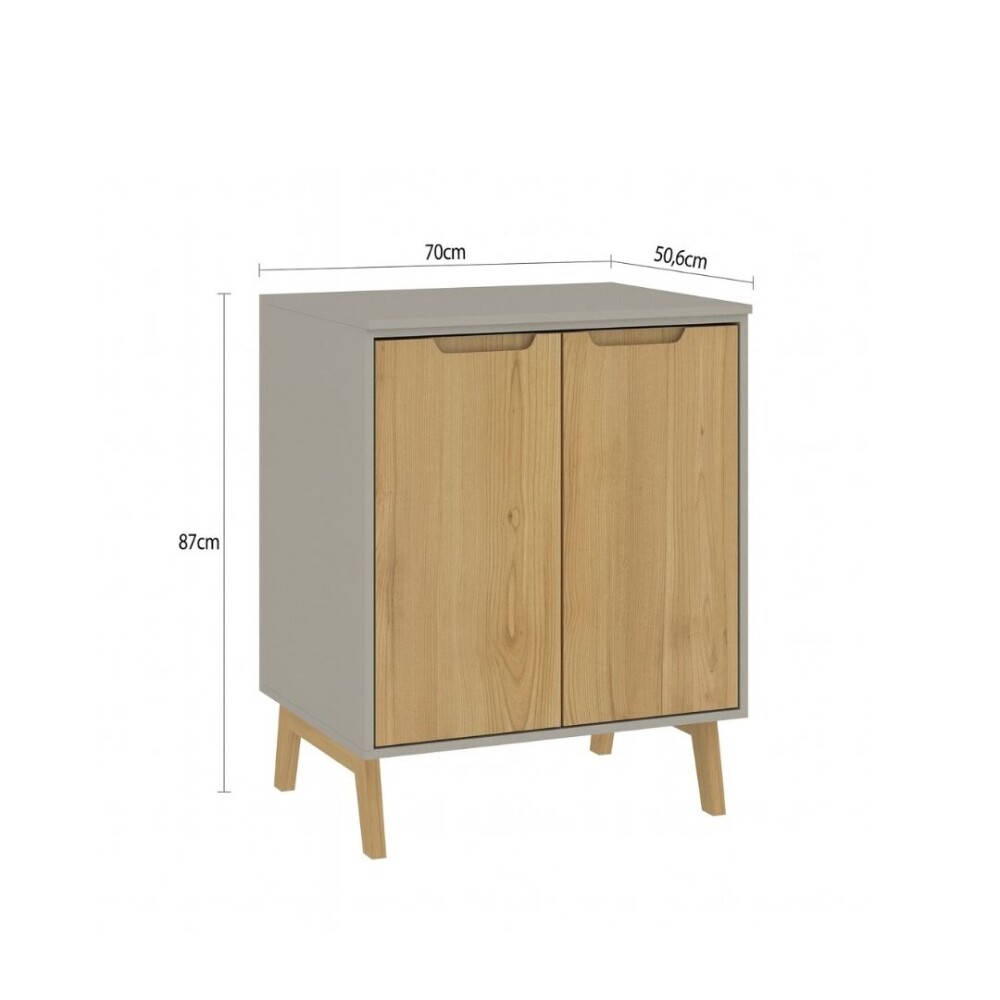 BAJO MESADA - AUXLILAR LINEA WOOD LINEA WOOD GRIS