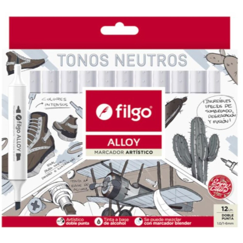 Filgo marcador Artistico Alloy - Tonos neutros Unica