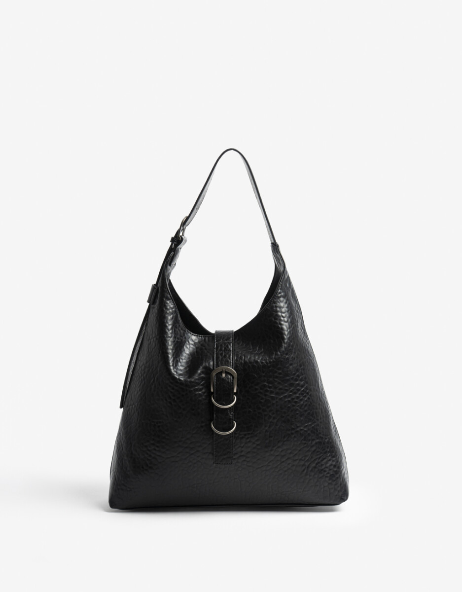 Cartera Formato Hobo Negra 