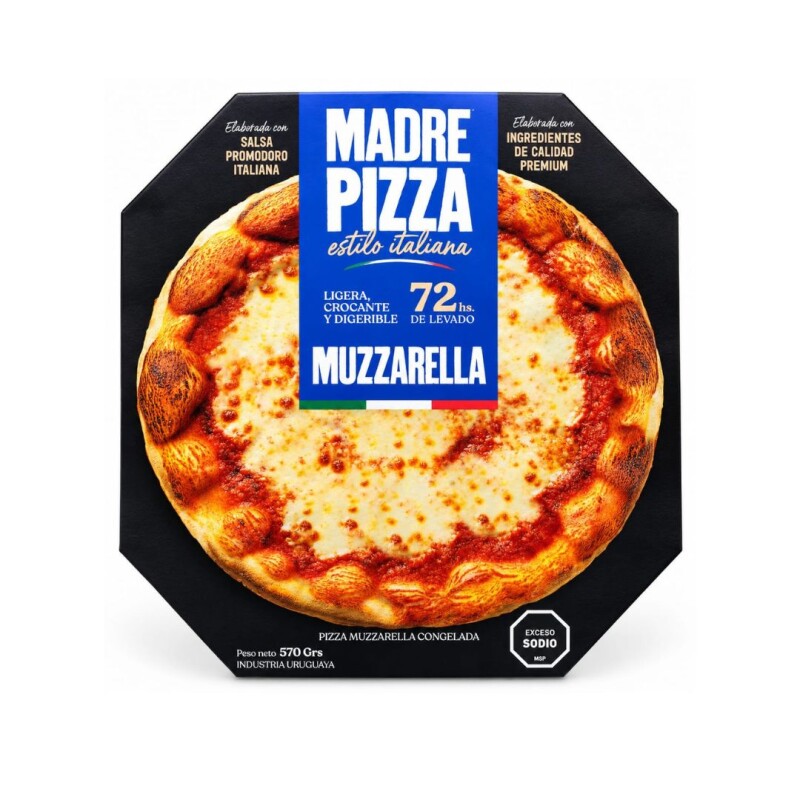 PIZZA MUZZARELLA 570GRS MADREPAN PIZZA MUZZARELLA 570GRS MADREPAN