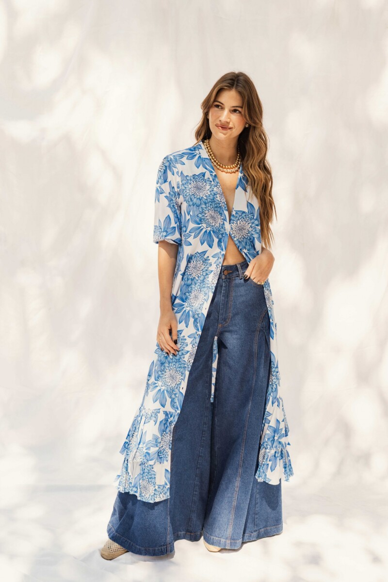 CAMISERO EMILY MAXI BLUE BLOSSOM CAMISERO EMILY MAXI BLUE BLOSSOM