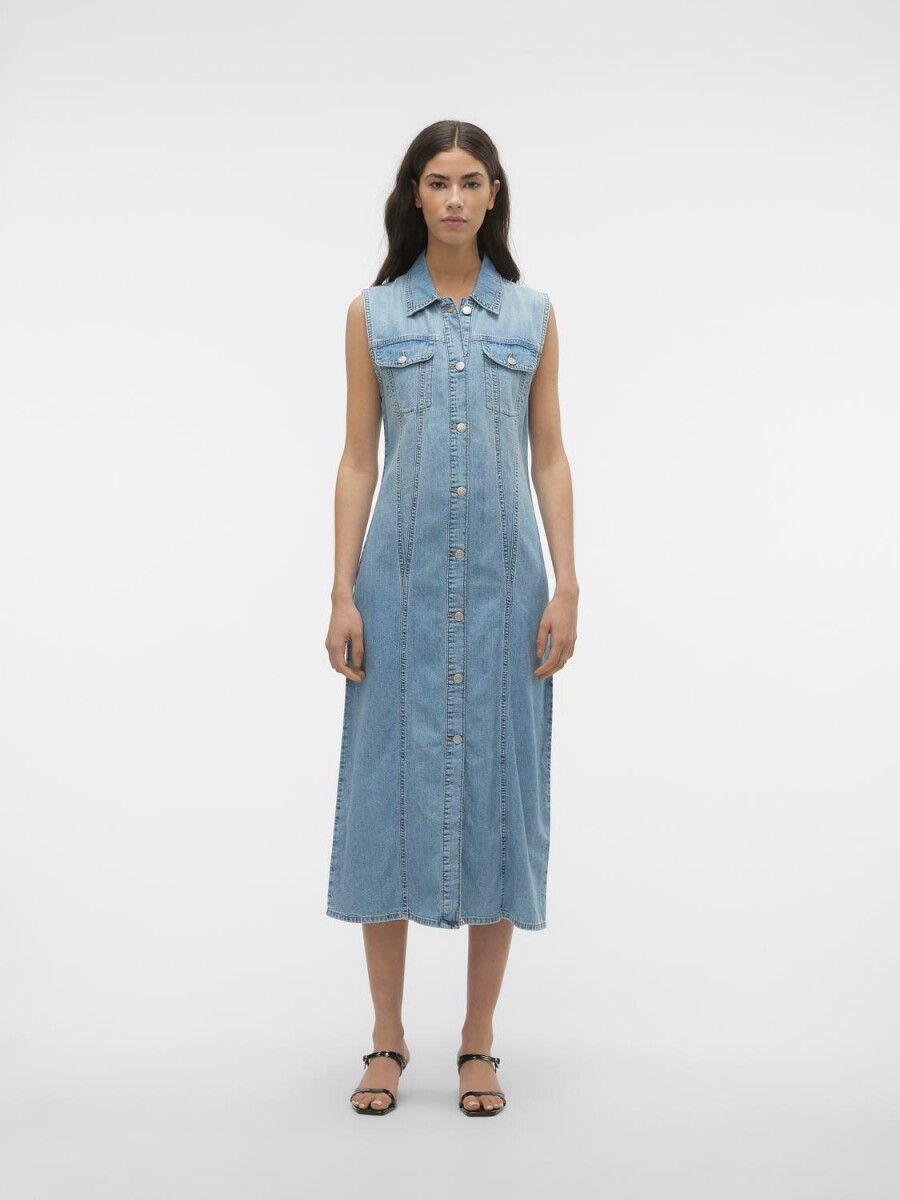 Vestido Camisero Die - Light Blue Denim 