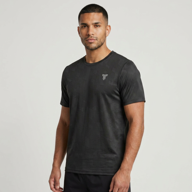 Remera de Hombre TIFFOSI Running Negro