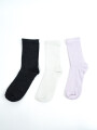 Medias Crew Bearsi, Pack X 3 Color Unico
