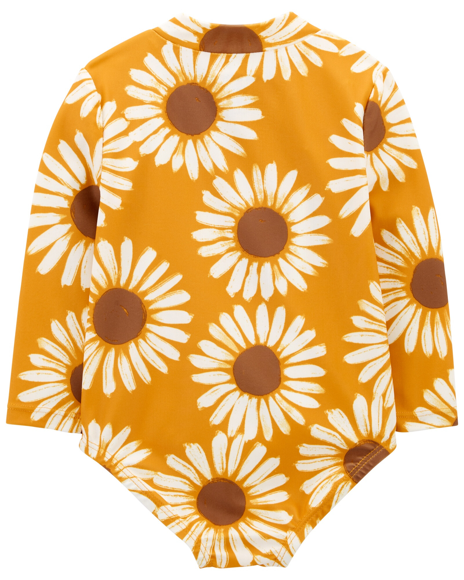 Malla de baño una pieza manga larga con protección UPF 50+ diseño girasoles Malla de baño una pieza manga larga con protección UPF 50+ diseño girasoles