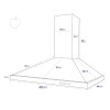 Campana Extractora De Cocina Petra 90cm Premium C/kit Instal Inox Campana Extractora De Cocina Petra 90cm Premium C/kit Instal Inox
