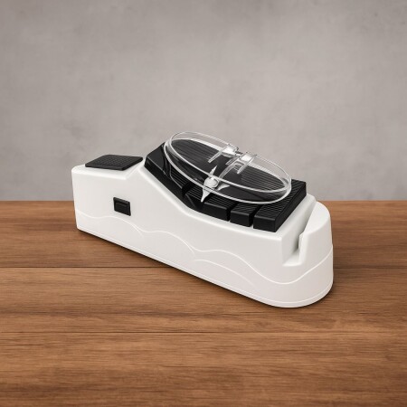 AFILADOR DE CUCHILLOS ELECTRICO USB Blanco