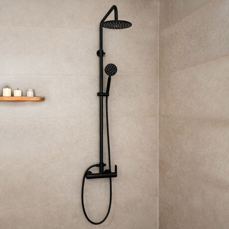 GRIFERIA BARRAL DUCHA EXTERIOR EN NEGRO MATE - SERIE SALEMI 000