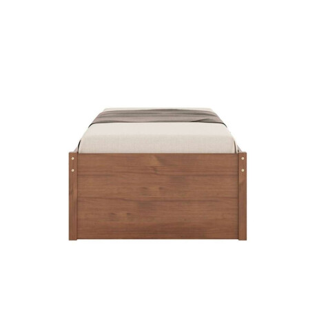 Cama 1 plaza 2 Cajones Beauty Funcional Marron