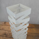 Soporte de paraguas de metal BLANCO