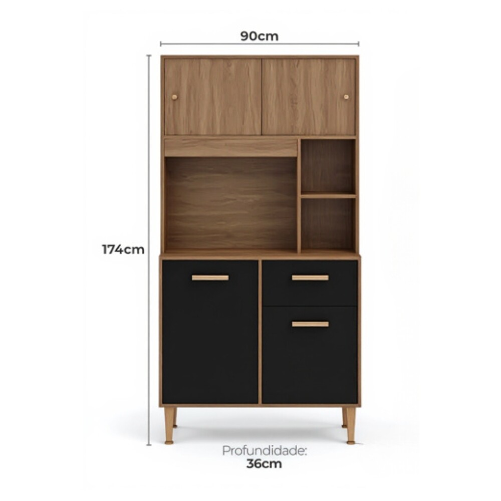 KIT DE COCINA ALACENA COMPACTA ARMARIO APARADOR - 4 PUERTAS 1 CAJÓN KIT DE COCINA ALACENA COMPACTA ARMARIO APARADOR - 4 PUERTAS 1 CAJÓN